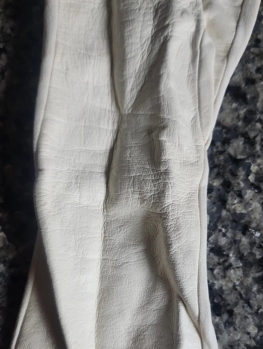 Vtg Van Raalte Ivory Leather Long Opera Gloves Size 8
